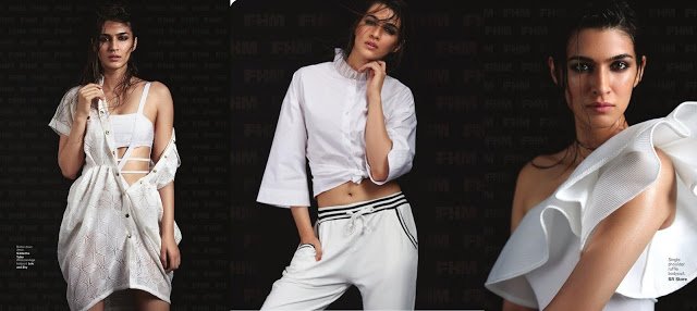 Kriti Sanon Get Wet and Wild Cover of FHM Magazine 2017 Photos