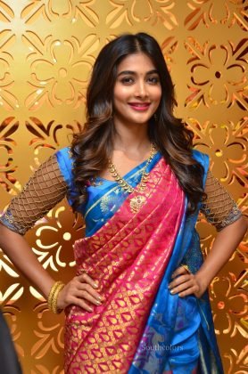 pooja hegde traditional saree photos southcolors 1