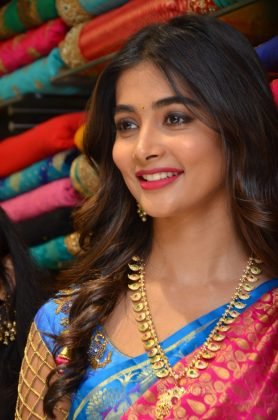 pooja hegde traditional saree photos southcolors 23