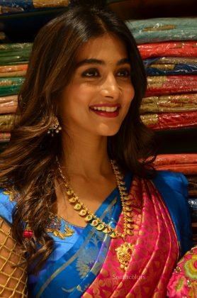 pooja hegde traditional saree photos southcolors 25