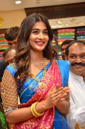 pooja hegde traditional saree photos southcolors 29