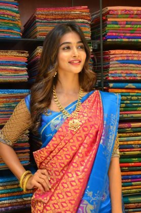 pooja hegde traditional saree photos southcolors 31