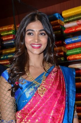 pooja hegde traditional saree photos southcolors 39