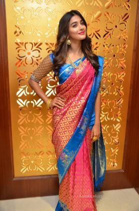 pooja hegde traditional saree photos southcolors 5