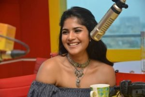 megha akash photos at radio mirchi 3