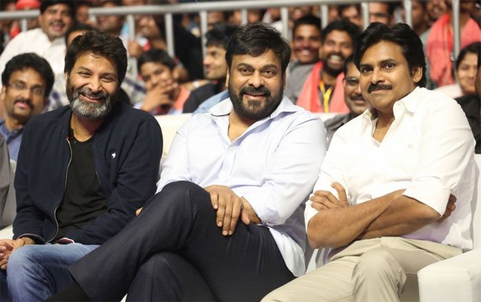 Chiranjeevi Chief Guest For Agnyaathavaasi Movie Pre-Release Event Chiranjeevi Chief Guest For Agnyaathavaasi Movie Pre-Release Event