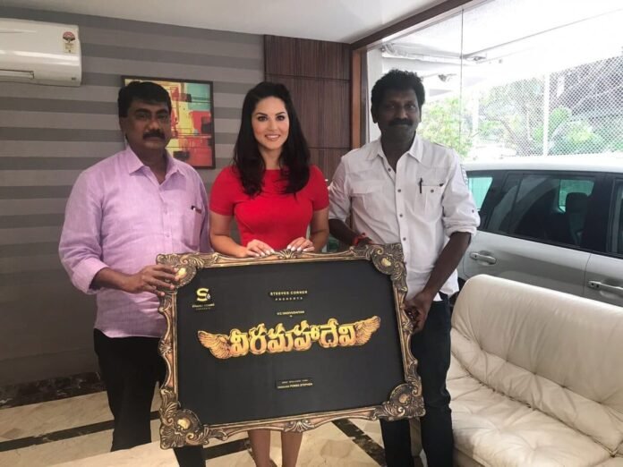 sunny-leone-south-debut-veeramahadevi Sunny Leone South Debut with Veeramahadevi