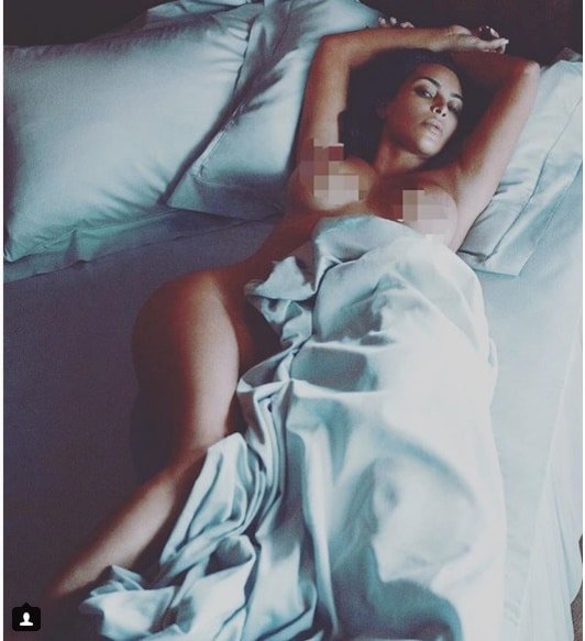 Kim Kardashian Naked Photo Shared on Instagram