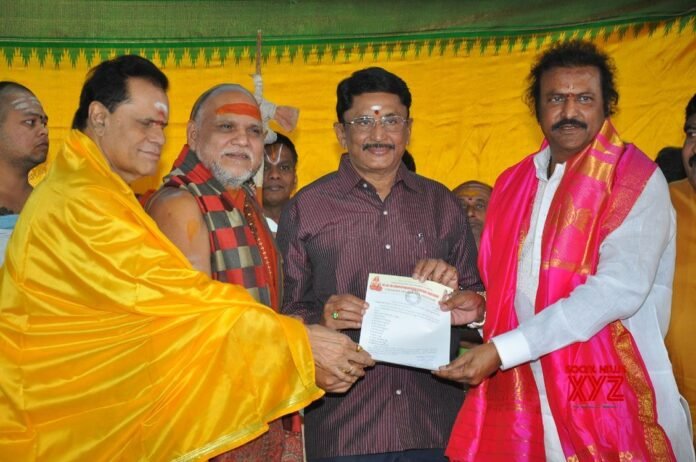 Mohan Babu Chairman of Film Nagar Daiva Sannidhanam Temple