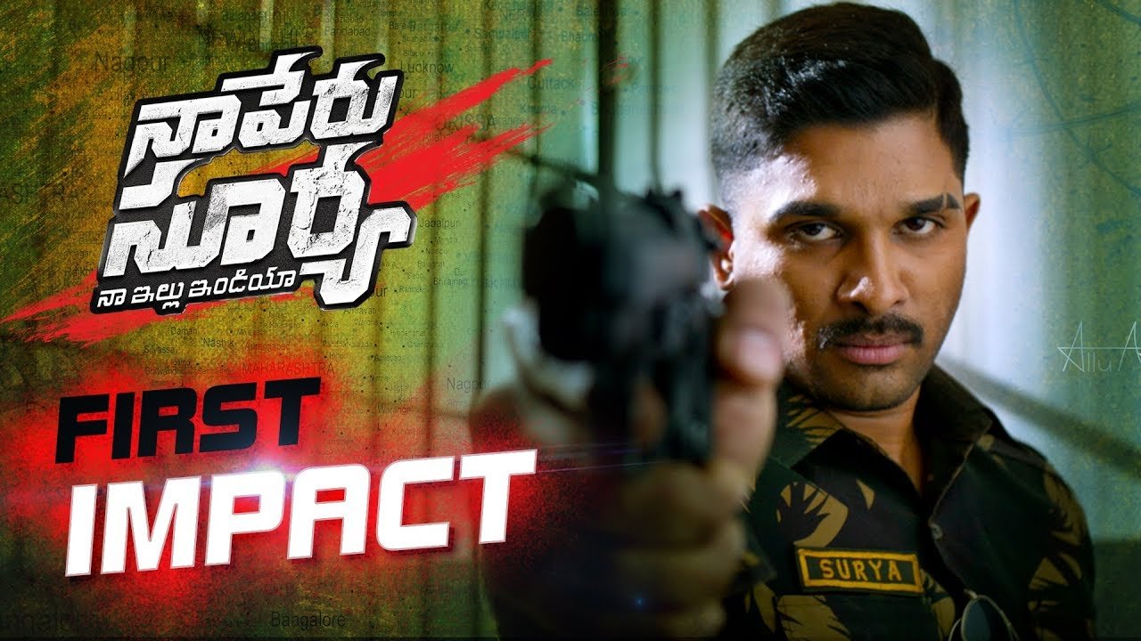 Allu Arjun's Naa Peru Surya Naa illu India First Impact Teaser 1 Naa Peru Surya First Impact