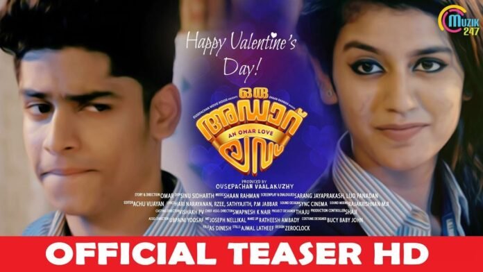 Oru Adaar Love Official Teaser - Priya Prakash Varrier Stolen Heart Again