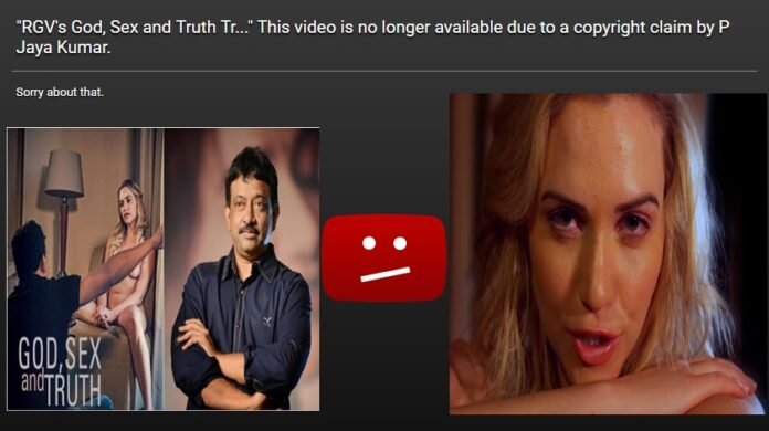 Ram Gopal Varma’s God Sex and Truth Trailer Removed from YouTube