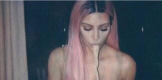 Kim Kardashian Goes Topless While Eating Ramen Noodles