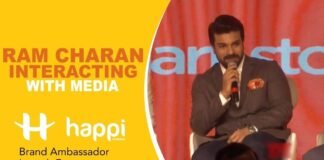 Ram Charan at HAPPI Mobiles Brand Ambassador Unveiling