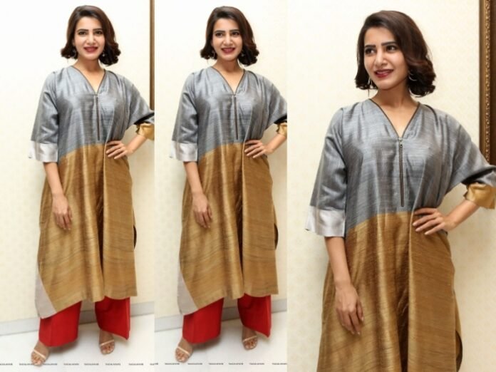 Samantha Akkineni Photos at Abhimanyudu Movie Press Meet