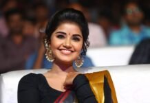 Anupama Parameswaran Saree Photos at Tej I Love U Audio Launch