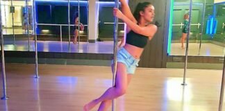 Actress Malavika Sharma Hot Pole Dance Video