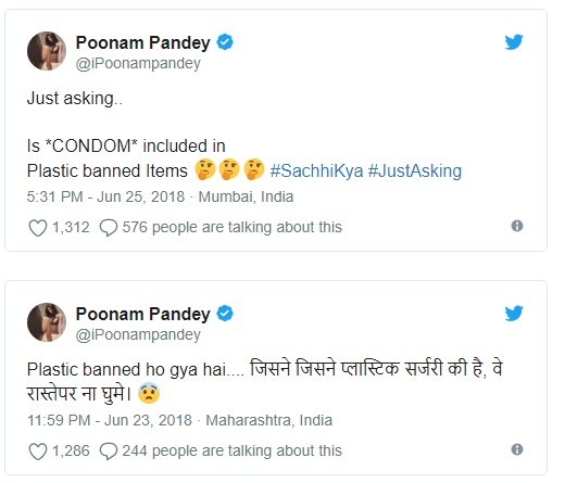 Poonam Pandey Asks Condom Is A Banned Item Poonam Pandey Asks Condom Is A Banned Item