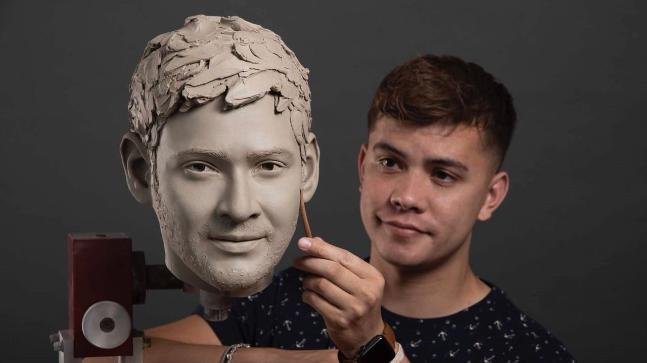 Mahesh Babu Face Wax Statue Photo