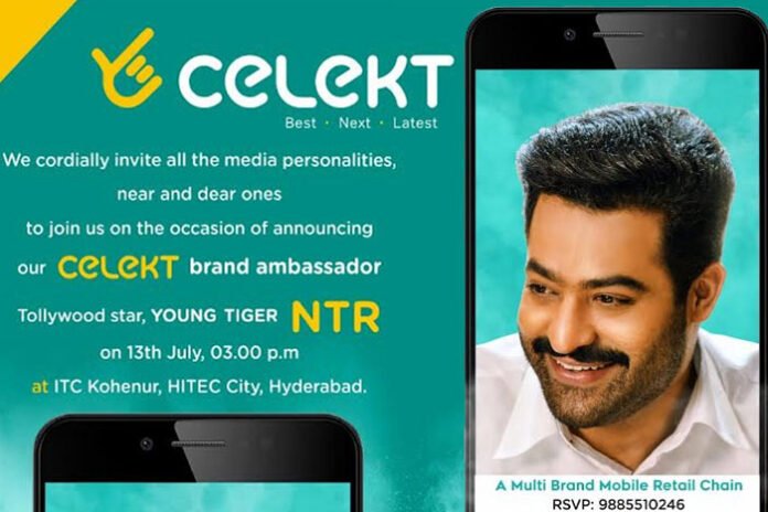 ntr-turns-celekt-mobiles-brand-ambassador-southcolors NTR Turns Celekt Mobiles Brand Ambassador