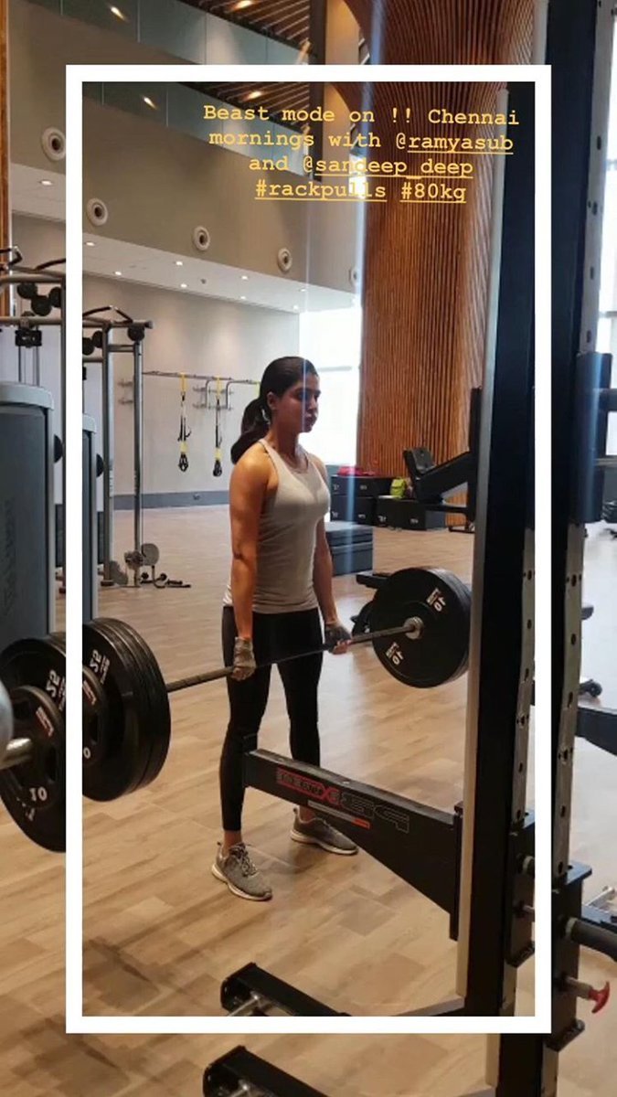 Samantha Akkineni Lifting 80 Kgs Deadlift