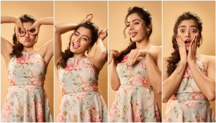 Rashmika Mandanna Cute Expressions Photoshoot Stills