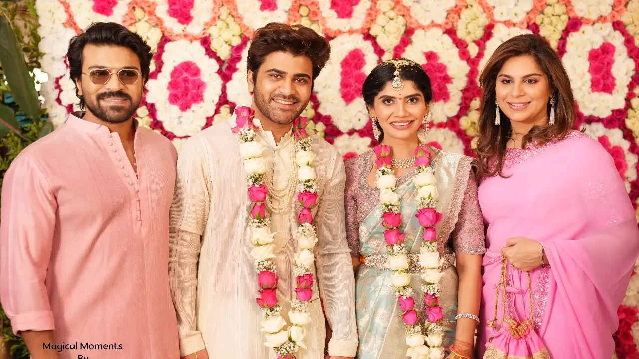 Rakshita Reddy and Sharwanand Engagement Photos southcolors 1